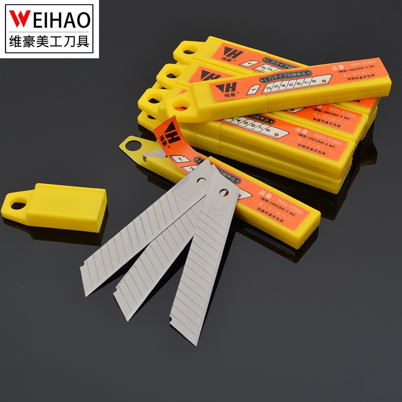 Weihao -108 0.6mm thick graphic design blade, 18mm large wallpaper blade, thickened paper cutting blade, cutting blade Application Scenario
