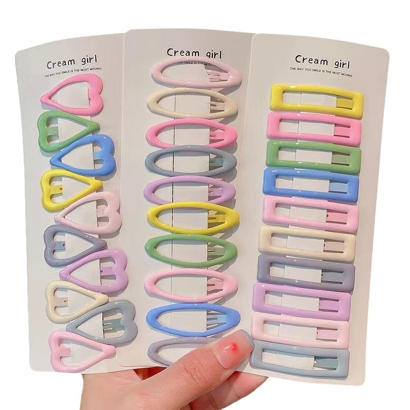 A new baby baby clip with a side hairpin on the side of the bangs in autumn, featuring a candy-colored hair clip for girls, a popular children's Internet celebrity Item Picture