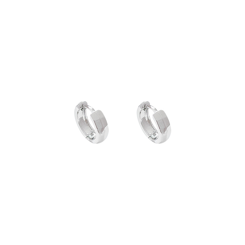 ins cold style plain ring earrings, unique and versatile for women, elegant and hot girl ear buckles, retro and niche personalized earrings wholesale Item Picture