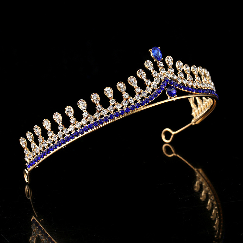 Korean-style crown headwear, hair accessory, rhinestone, fashion queen, wedding accessories, wedding ornaments, versatile photography hair crown details Picture