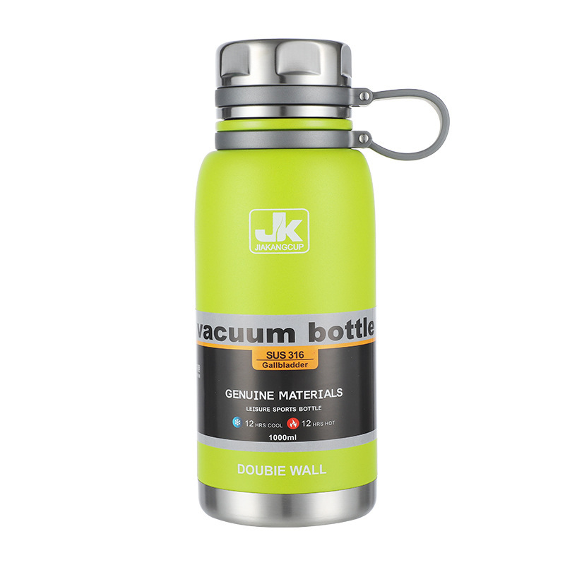Cross-border large-capacity 316 stainless steel insulated kettle, portable travel and sports insulated cup, logo printed gift water cup Item Picture