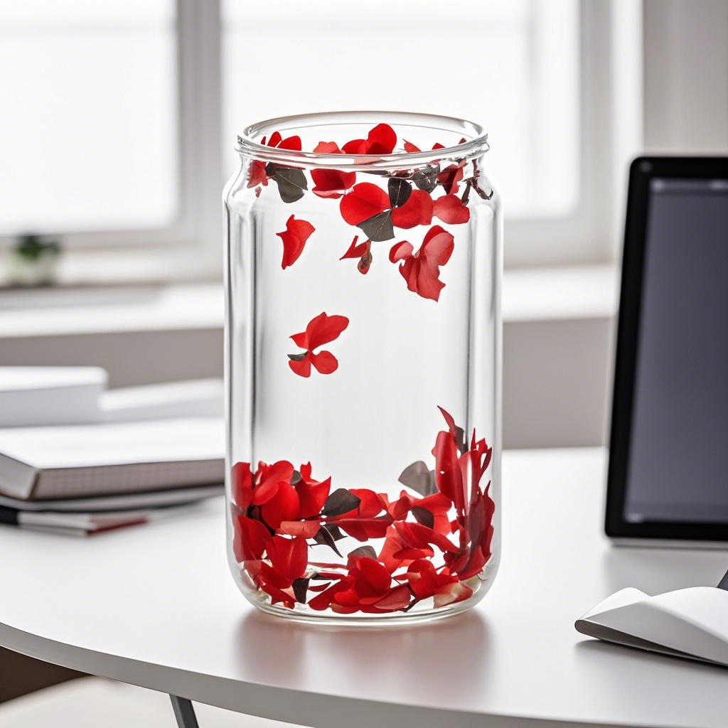 Customized high borosilicate double-layer glass water cups, cross-border cold drink cola Mason cups, household high appearance level glass coffee cups Specification drawing