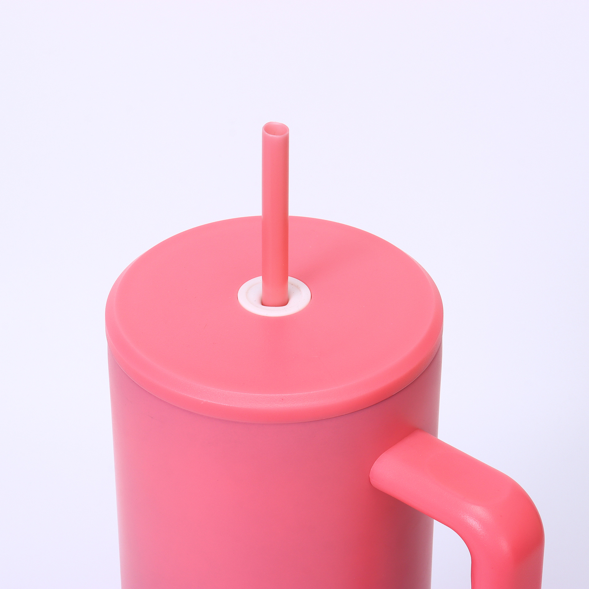 Wholesale of 40oz cross-border car cups, large-capacity 304 stainless steel insulated cups, candy-colored portable handle straw cups Specification drawing