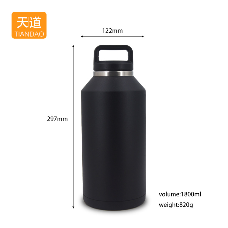 New 316 stainless steel large-capacity insulated kettle, outdoor l camping portable large-bellied cup, hand-held sports bottle insulated cup details Picture