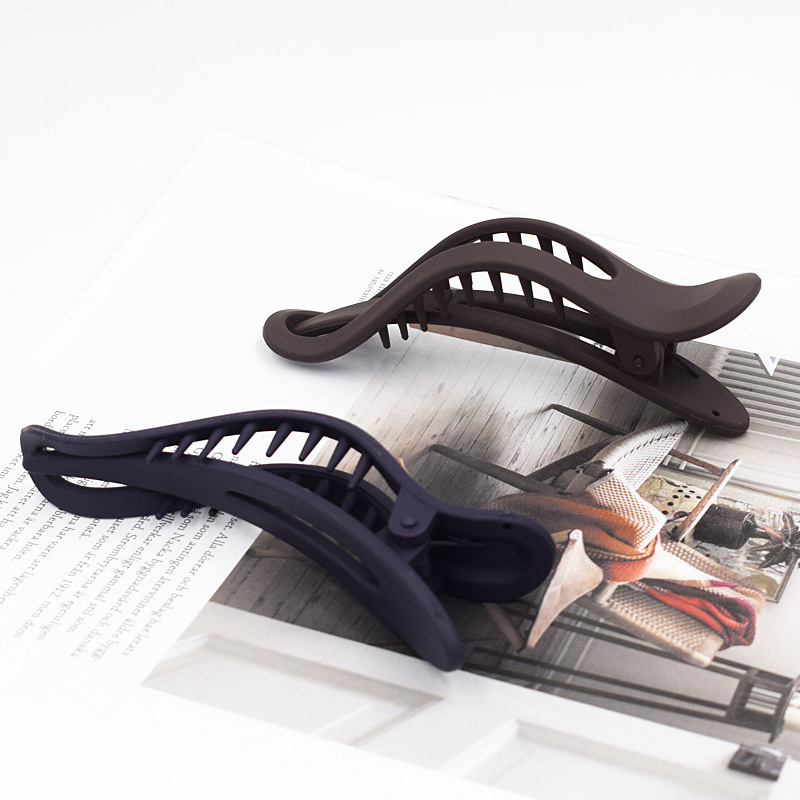 Korean ins style hair clips 2022 new headwear, large duckbill clips, back head clips, bangs hair clips Specification drawing