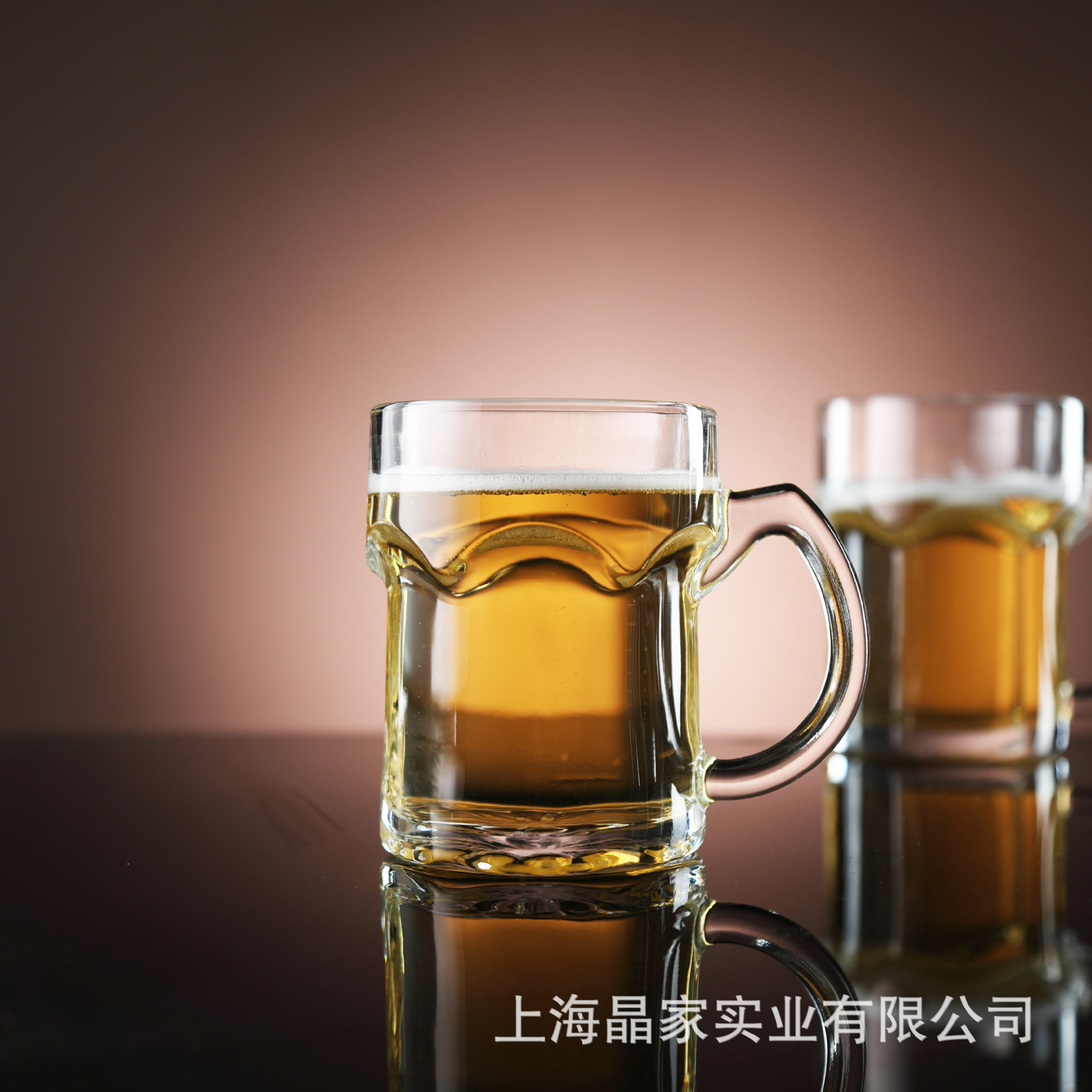 【 Factory Direct Sales 】 Craft beer mugs, draft beer cups, thickened glass with handles, tea and cold drink cups can be printed with logos full figure