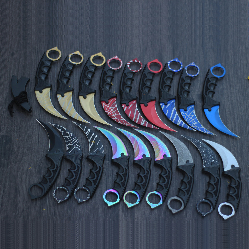 Factory direct sales of CSGO game claw knives, wilderness survival claw knives, non-folding knives, multi-functional outdoor straight knives Application Scenario