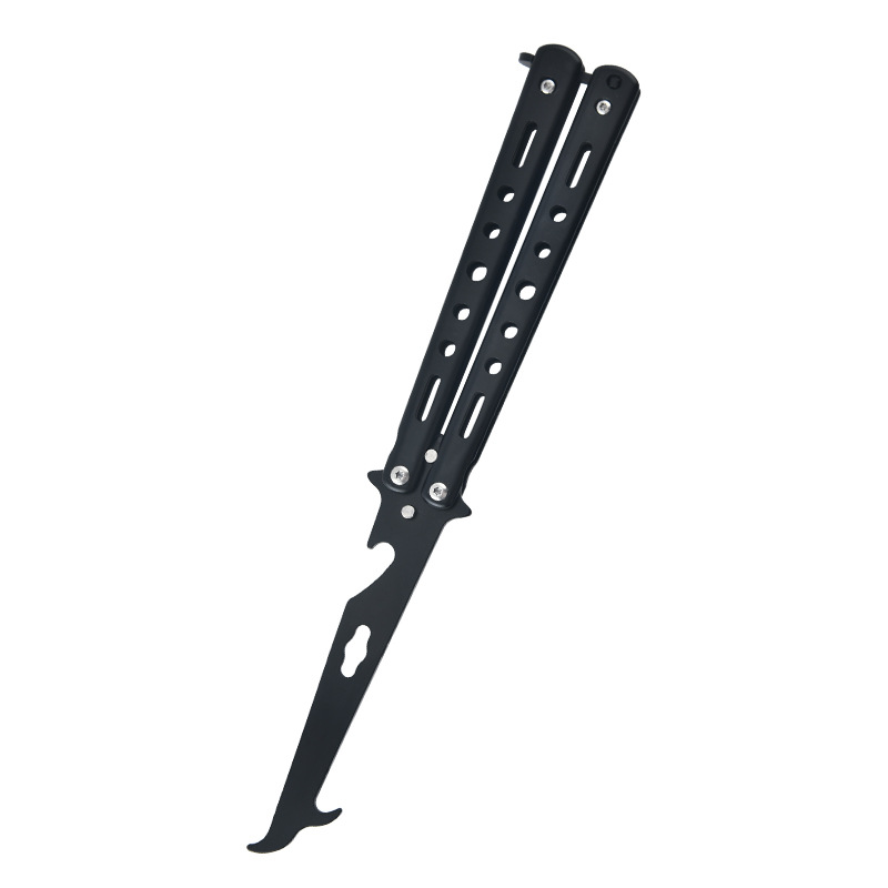 Factory wholesale stainless steel folding car tires, stone cleaning hooks, stone digging hooks, stone picking tools, unsharpened practice knives undefined