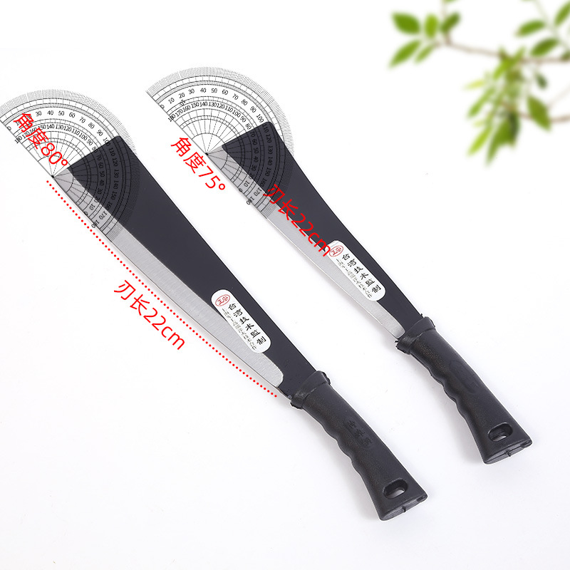 Cross-border firewood knife, agricultural manganese steel sharp thickened chopping knife, agricultural harvesting double-cut sickle, outdoor chopping knife Application Scenario