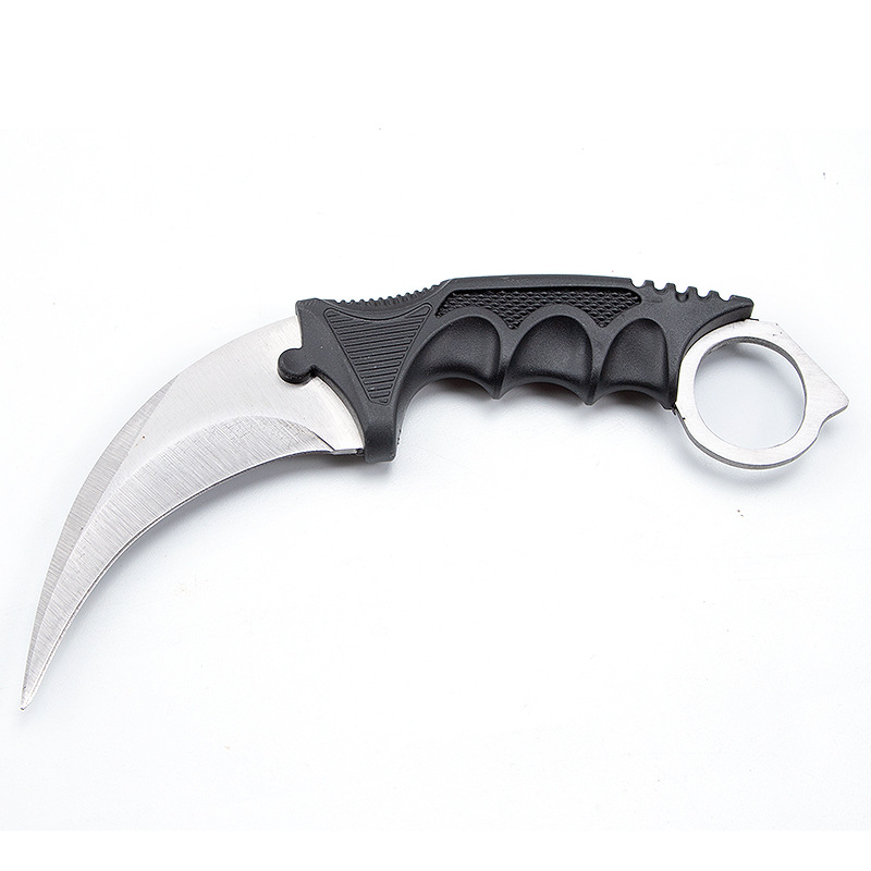 Factory wholesale solid-color claw knives, CSGO game scimitars, high-hardness claw knives, hand motion sharpening tool knives undefined