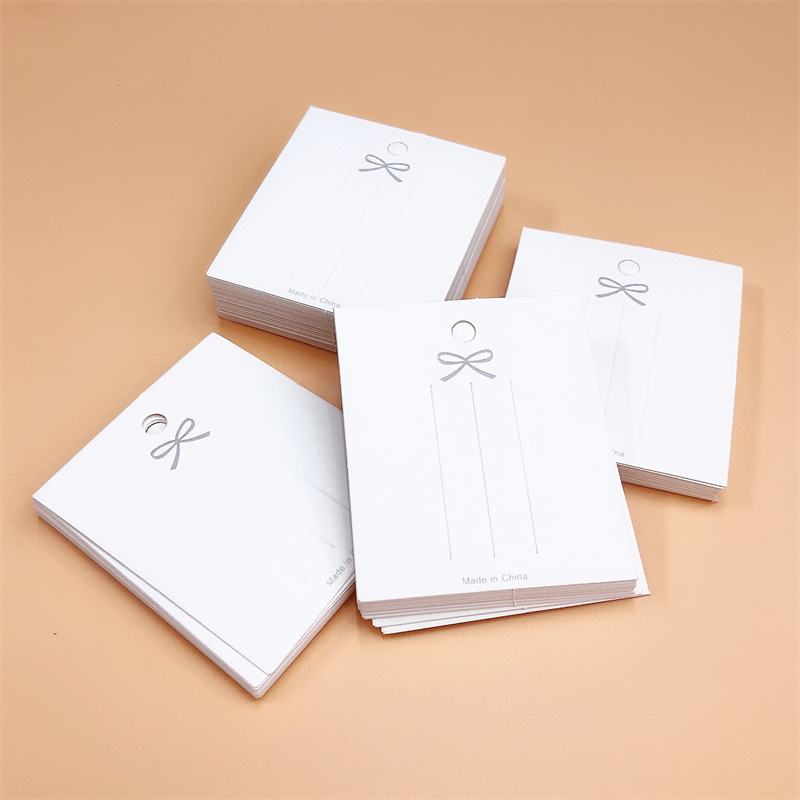 6*7 hair accessory card paper, adult and children's hair accessory paper card, bow hair clip card, accessory packaging bag card paper Specification drawing