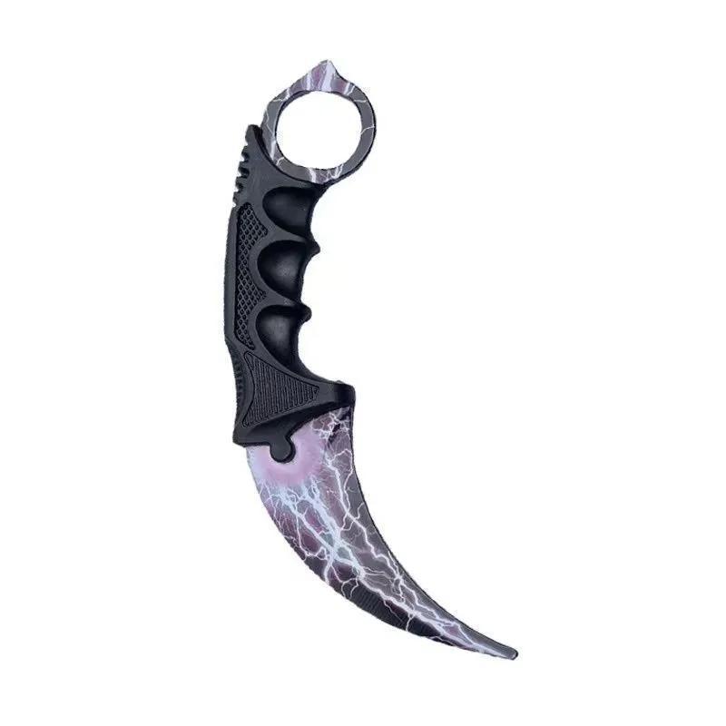 Factory wholesale outdoor portable self-defense claw knives, CSGO game peripheral toy models, high-hardness stainless steel Item Picture