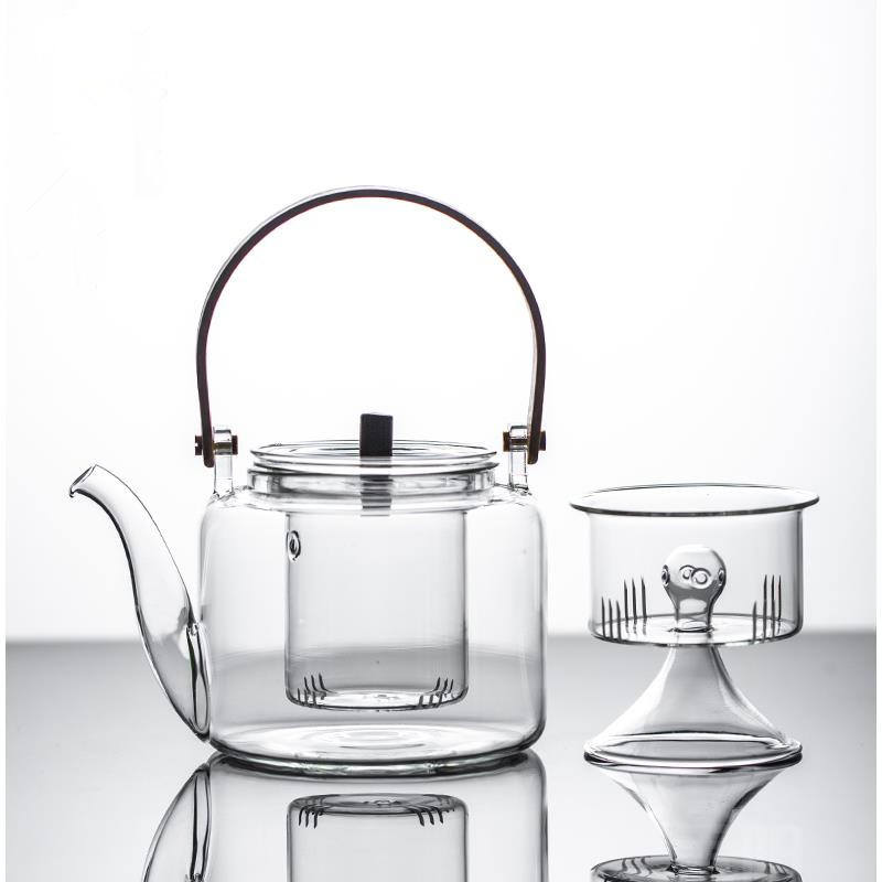 Boiling teapot, steaming teapot, kettle for boiling black tea, electric ceramic stove, tea stove, filter, handle, teapot, flower teapot, kettle, glass teapot Specification drawing