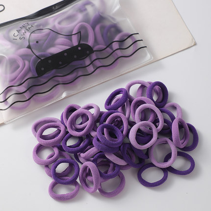 2cm baby hair band, no damage to hair, girl hair band, kindergarten hair rope, adult braided hair towel band, 100 hair ties Application Scenario