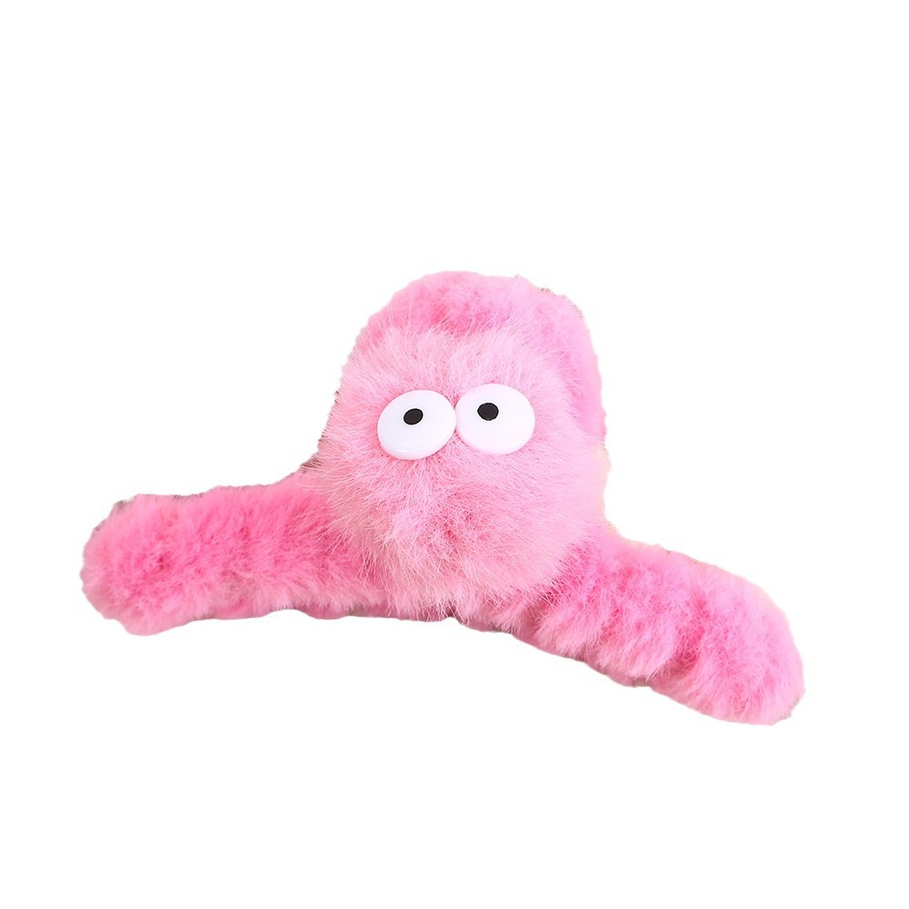 Cute and funny plush claw for girls in autumn and winter, with a hairpin on the back of the head, a hair accessory, a funny hairpin and a shark clip Item Picture