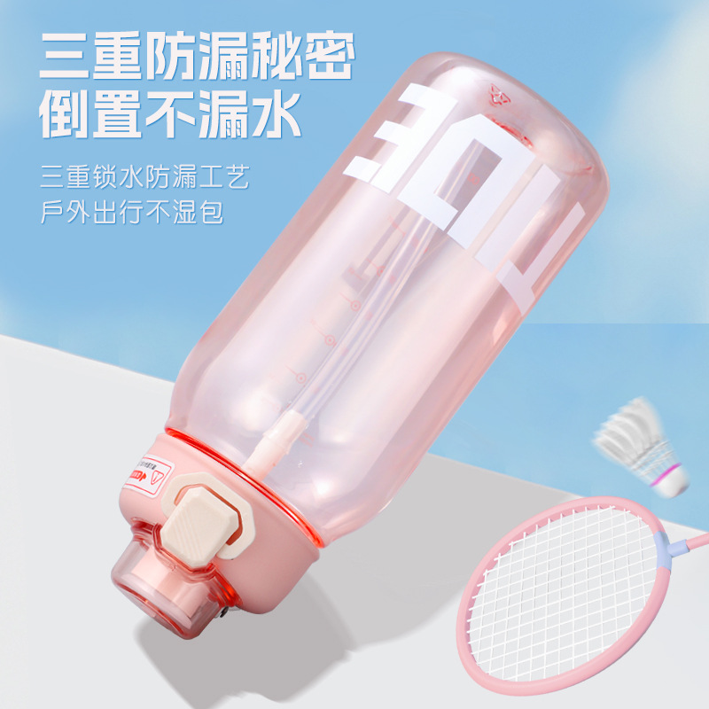 High-appearation-level plastic cups, large-capacity fitness water bottles, outdoor portable space cups, plastic water cups for male and female students Application Scenario