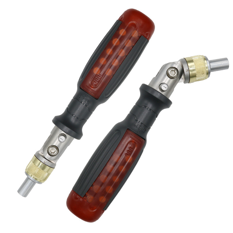 Multi-angle 10-in-1 ratchet screwdriver set, industrial-grade household multi-functional flat-head and cross-head combination undefined