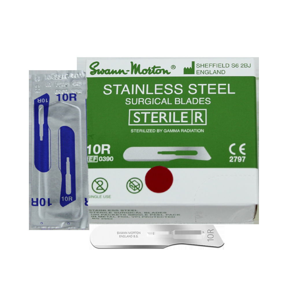 Swann Morton surgical blade 10R Double Eyelid, No. 3 handle, plastic surgery machine blade, made of super-hard material Item Picture