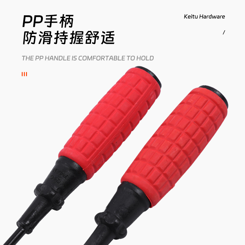 Factory direct supply of 3-inch flat-head screwdrivers, cross-head screwdrivers, screwdrivers, 45# steel red corn-handled hand grenade screwdrivers Application Scenario