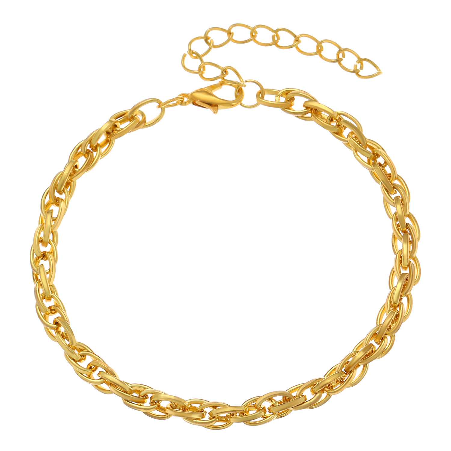A set of three-piece cross-border fashion jewelry from Europe and America, featuring creative, exaggerated and personalized earrings, bracelets and necklaces for women Item Picture