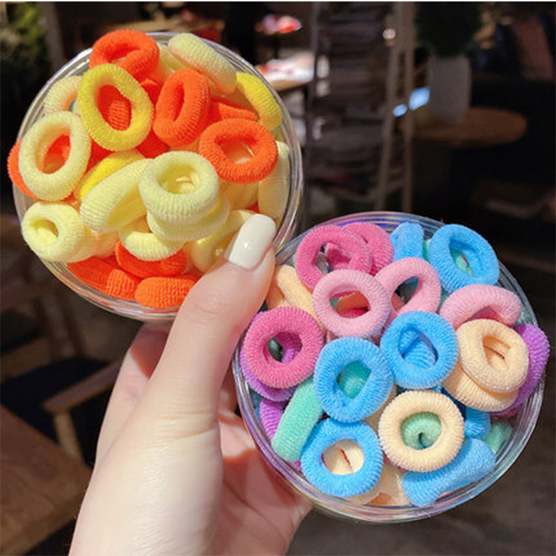 Girls' towel bands, seamless hair bands, hair ties, princess hair ties, hair accessories that don't hurt hair, cute rubber bands, simple and fashionable details Picture
