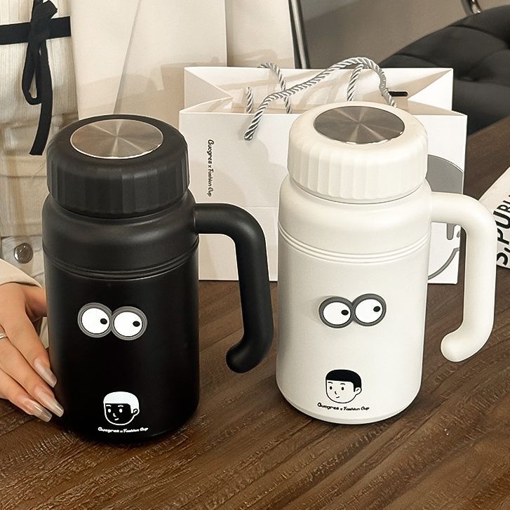 Xuan Xiaoqing stainless steel water cup, ladies' portable cup, large-capacity portable thermos flask, high appearance level, handle thermos cup Specification drawing