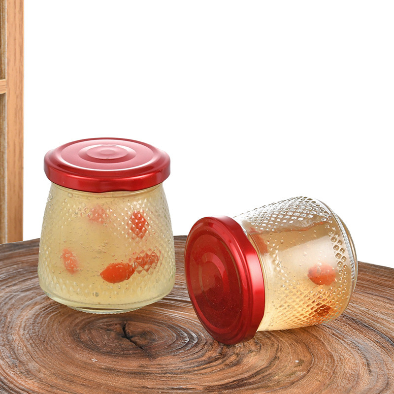 Freshly stewed ready-to-eat bird's nest, bottled food-grade fish maw, fish maw, milk jelly, canned bottles, empty bottles, jam, glass, honey jars Specification drawing