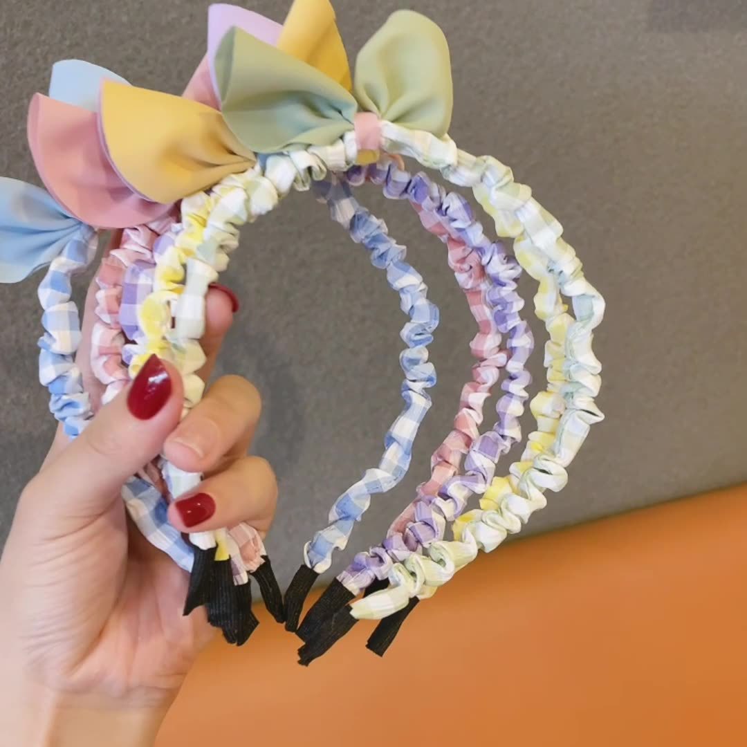 Korean rabbit ear princess hair band for children and girls, cute princess bow hair band, trendy hair accessories for little girls full figure