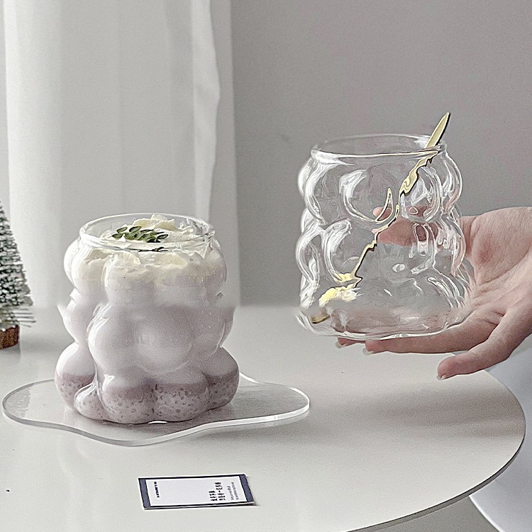 High appearance level water cup manufacturer delivers InS-style high borosilicate grape glass cups for home use, giving a sense of luxury Application Scenario