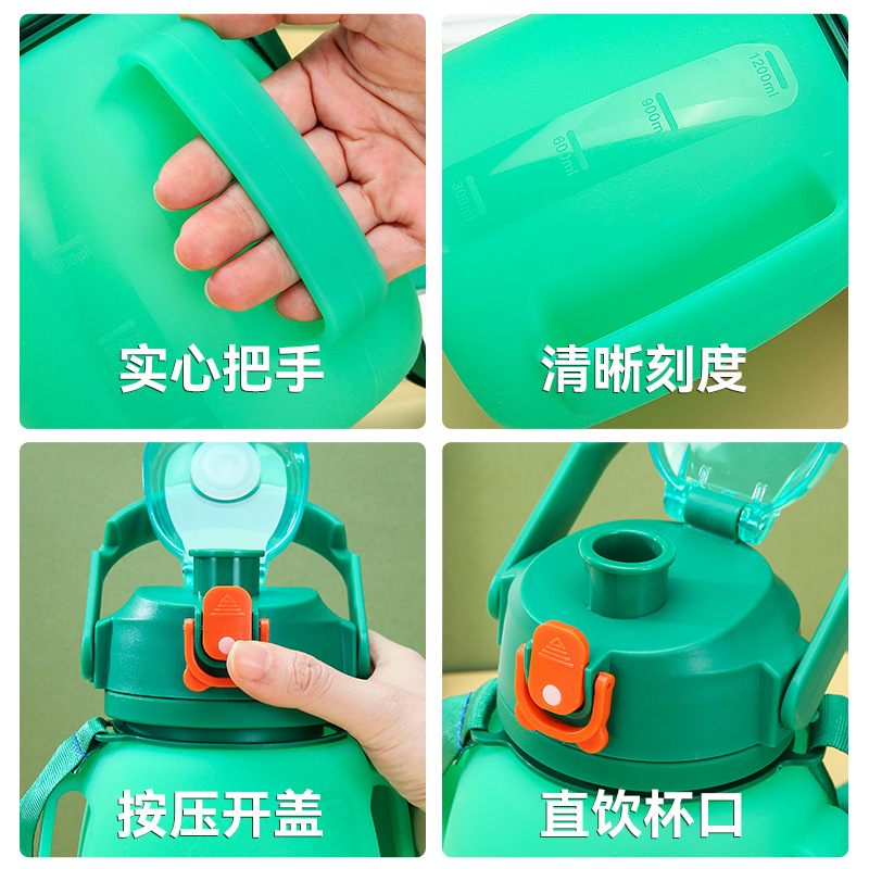 Factory wholesale outdoor sports silicone folding water cups, children's large-bellied cups, large-capacity water bottles Application Scenario