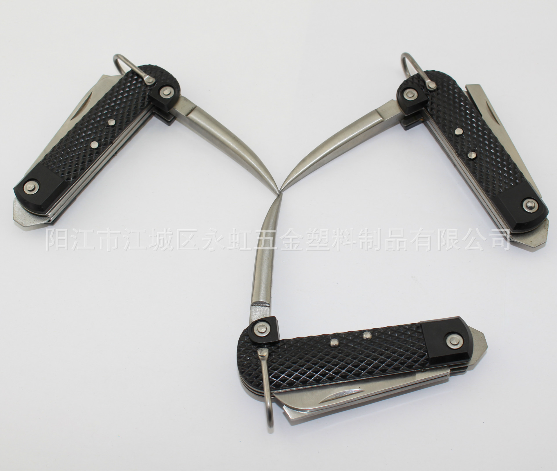 Fishing knife, multi-functional outdoor tool knife, fish slicing knife, stainless steel folding knife, multi-purpose knife Specification drawing