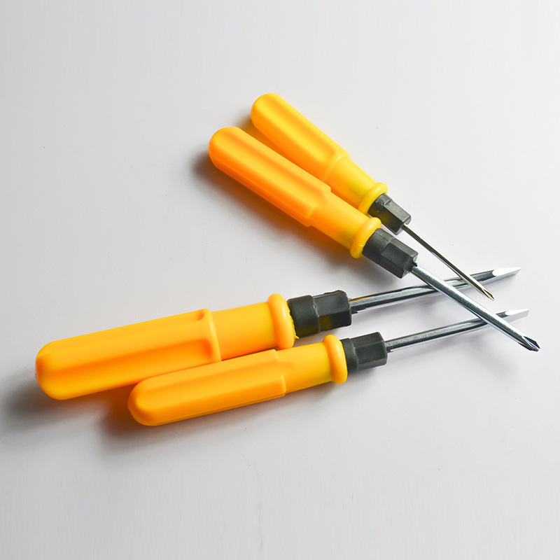 Factory direct supply of high-quality 2.3-inch and 4-inch single-head and cross-head dual-purpose screwdrivers, new material galvanized and chrome-plated screwdriver screwdrivers Specification drawing