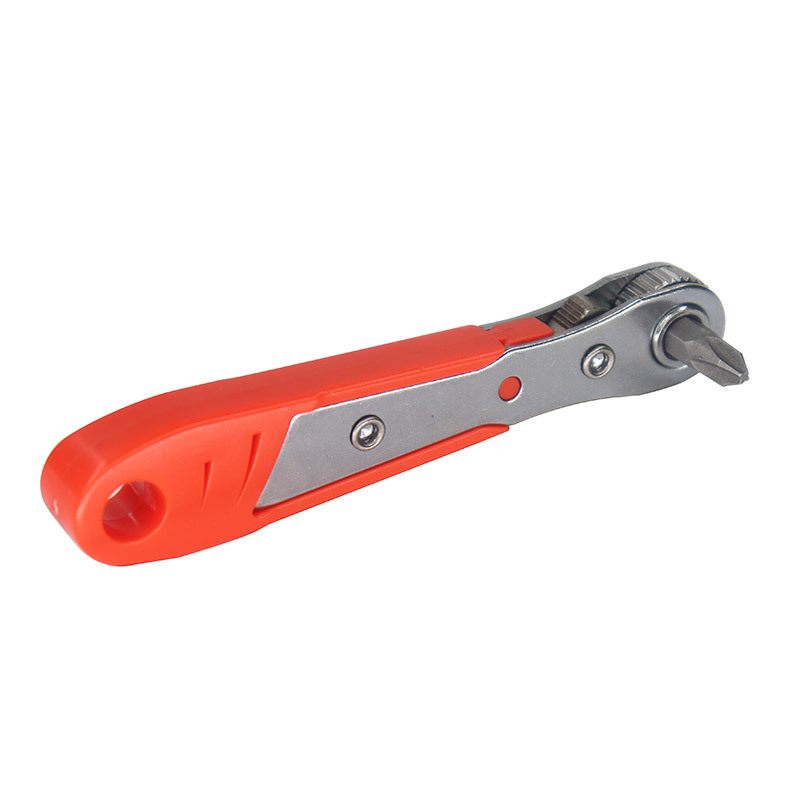 36-tooth mini ratchet screwdriver, narrow space gap screwdriver, forward and reverse right-angle turning wrench, straight cross Item Picture