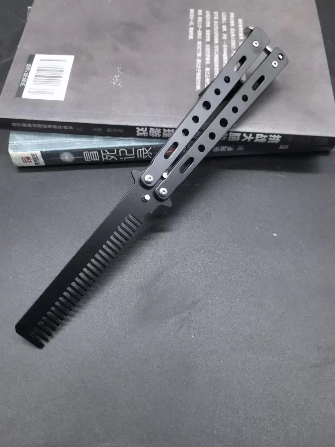 CSGO Butterfly Folding Training Knife yy Cool Beginner's hands-off Cool tool Safe and non-sharp anime peripheral undefined
