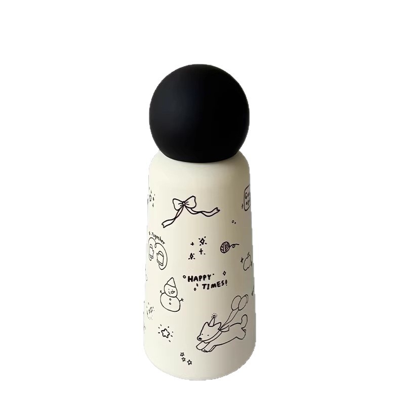 New 316 stainless steel insulated cup in high appearance level, compact and portable, cute water cup for both male and female students to travel with Item Picture