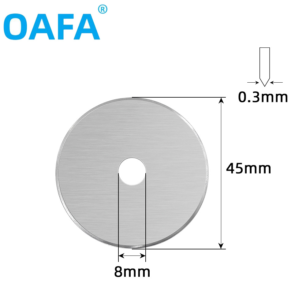 45mm circular blade linear knife for cutting flat rubber bands, leather, fabric and paper, roller cutting blade full figure