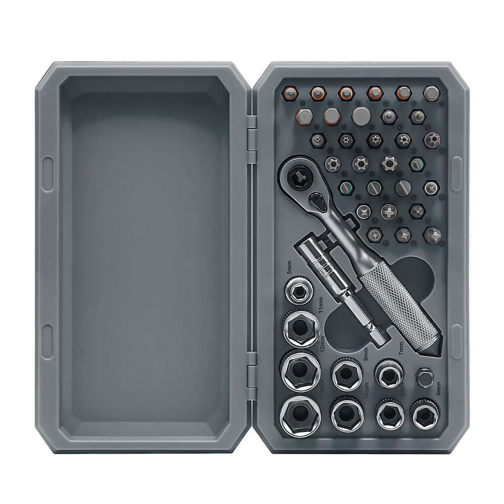 42-in-1 ratchet socket set, socket assembly, auto repair tools, household hardware tools, hexagonal socket screwdriver undefined