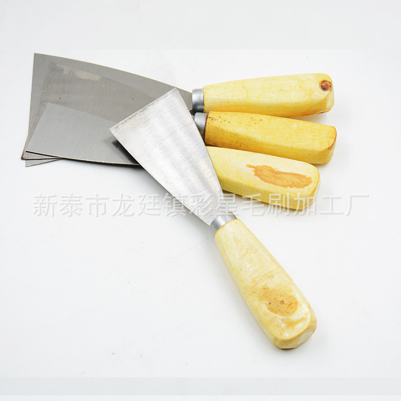 The manufacturer sells Jinfei putty knives, wooden-handled putty knives and mud knives for wholesale at one yuan Application Scenario