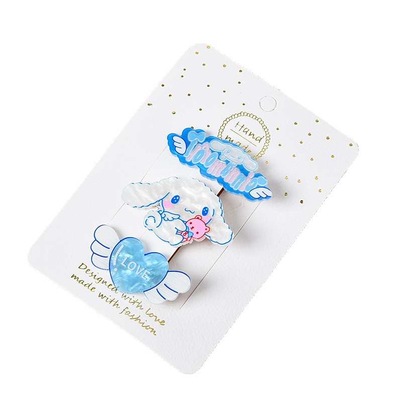 Sanrio's new children's hair clips, cute bangs clips, three-piece set, cartoon duckbill clips, girls' hair accessories Item Picture