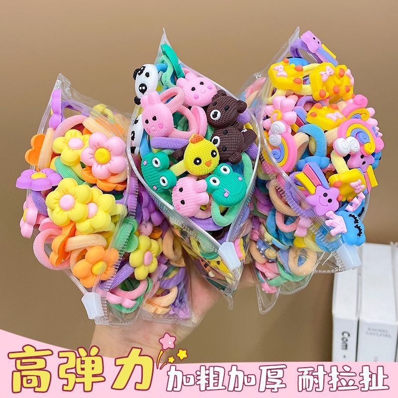 Little girl hair tie rubber band, baby hair band, children's hair won't hurt, girl towel band, hair tie, rubber band, hair accessory Specification drawing