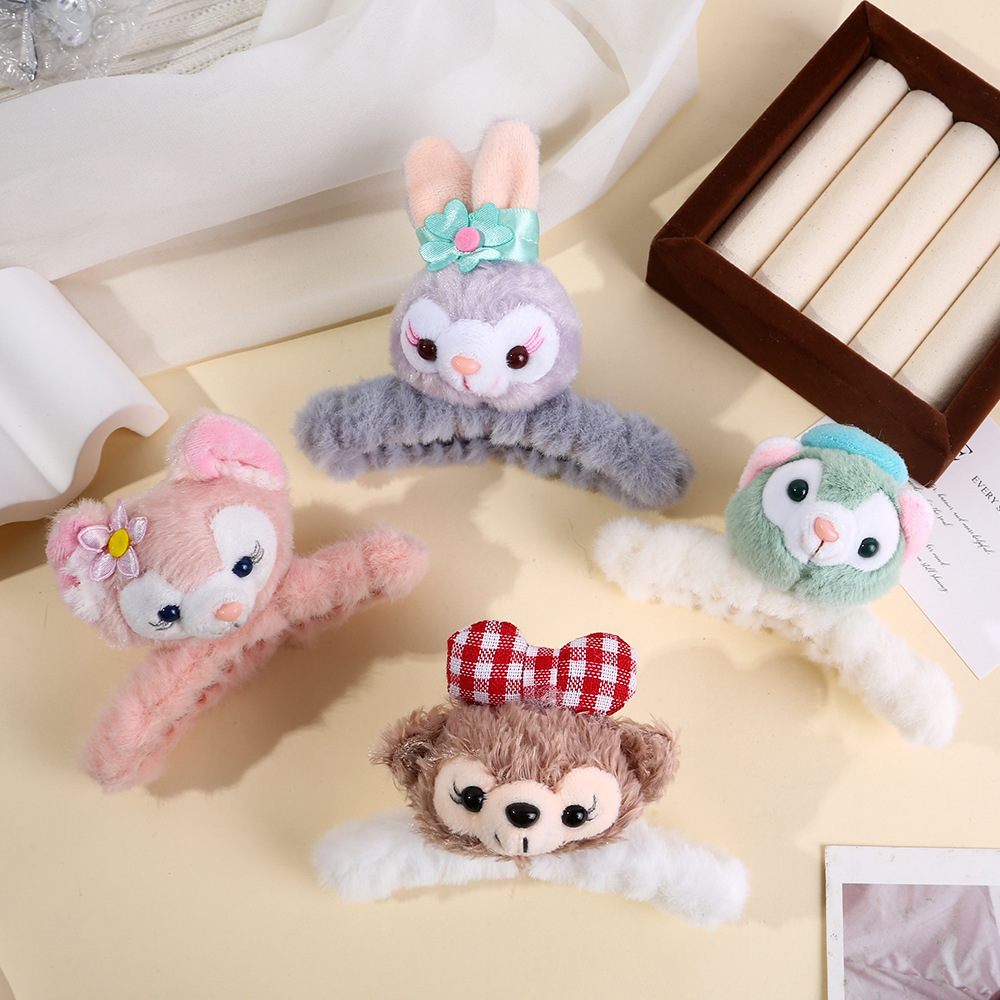 Autumn and winter Stardew hair band, plush rabbit ear headband, sweet girl, cute little rabbit face wash hair pressing accessory full figure