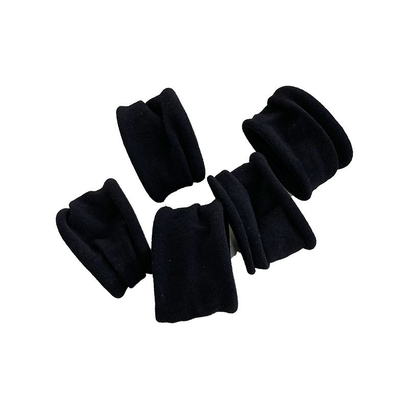 The new Morandi wide and highly elastic hair band in solid color is simple, durable and won't damage hair. It features a ponytail hair tie and a bun hair tie Item Picture