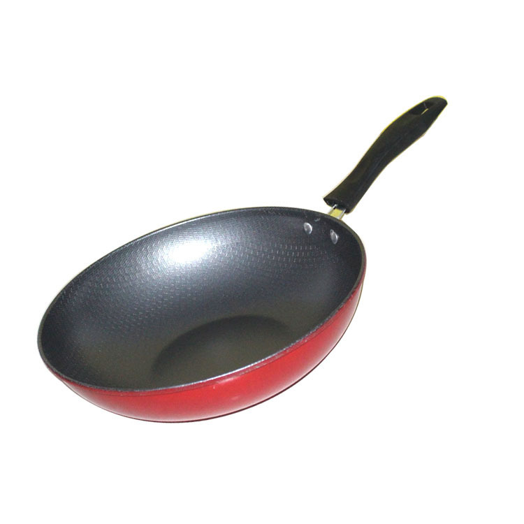 Ten-yuan store supply source: 19.9-yuan store in Yiwu, daily necessities, 32cm round bottom flat bottom non-stick wok, iron wok details Picture