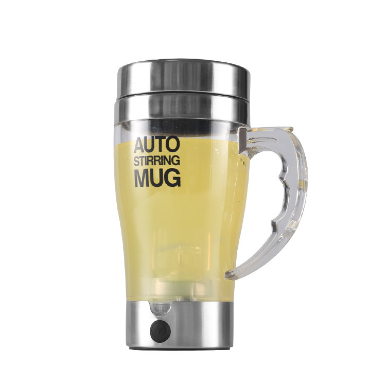 350ml battery-powered shaker cup meal replacement powder, stainless steel shaker cup with handle, coffee protein powder shaker cup details Picture