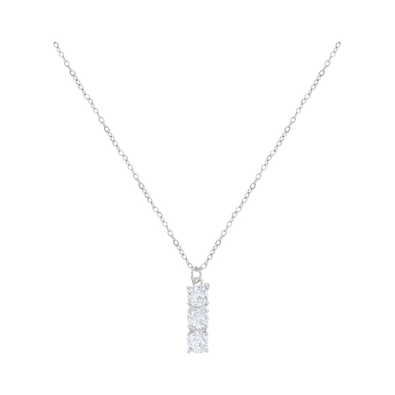 Sparkling starry Sky titanium steel necklace for women, summer light luxury sweater chain, high-end zircon pendant, collarbone chain accessory for women Item Picture