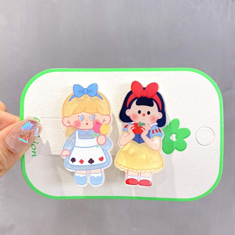 Children's hair clips, baby hair clips, cute cartoon princess clips, hair clips, bb clips, broken hair bangs clips, girls' headwear Item Picture