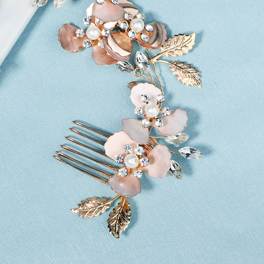 miallo original design wedding accessories, light luxury and exquisite handcrafted headwear, pearl and rhinestone paired combs, updo hair tips Application Scenario