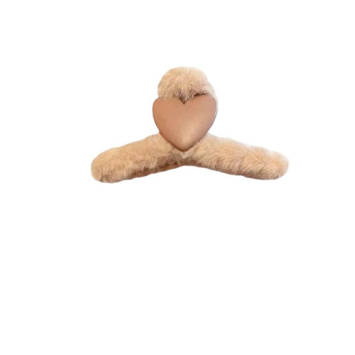 High appearance level autumn and winter plush large grappling clip high-end headwear, hair clips, back of the head updo, shark clip hair accessory Item Picture