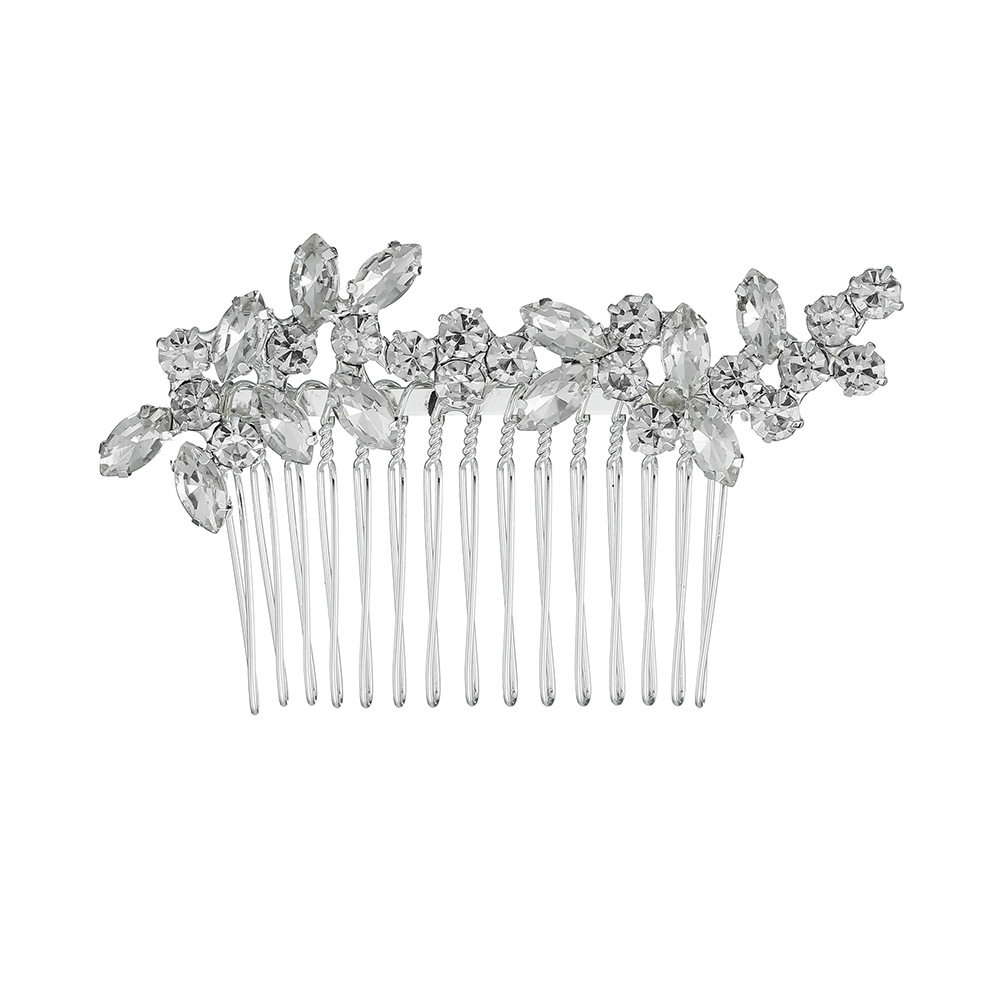 New bride headwear, crystal hair comb, European and American wedding dress hair accessories, bridesmaid combs, Korean-style wedding accessories, updo hair combs Item Picture