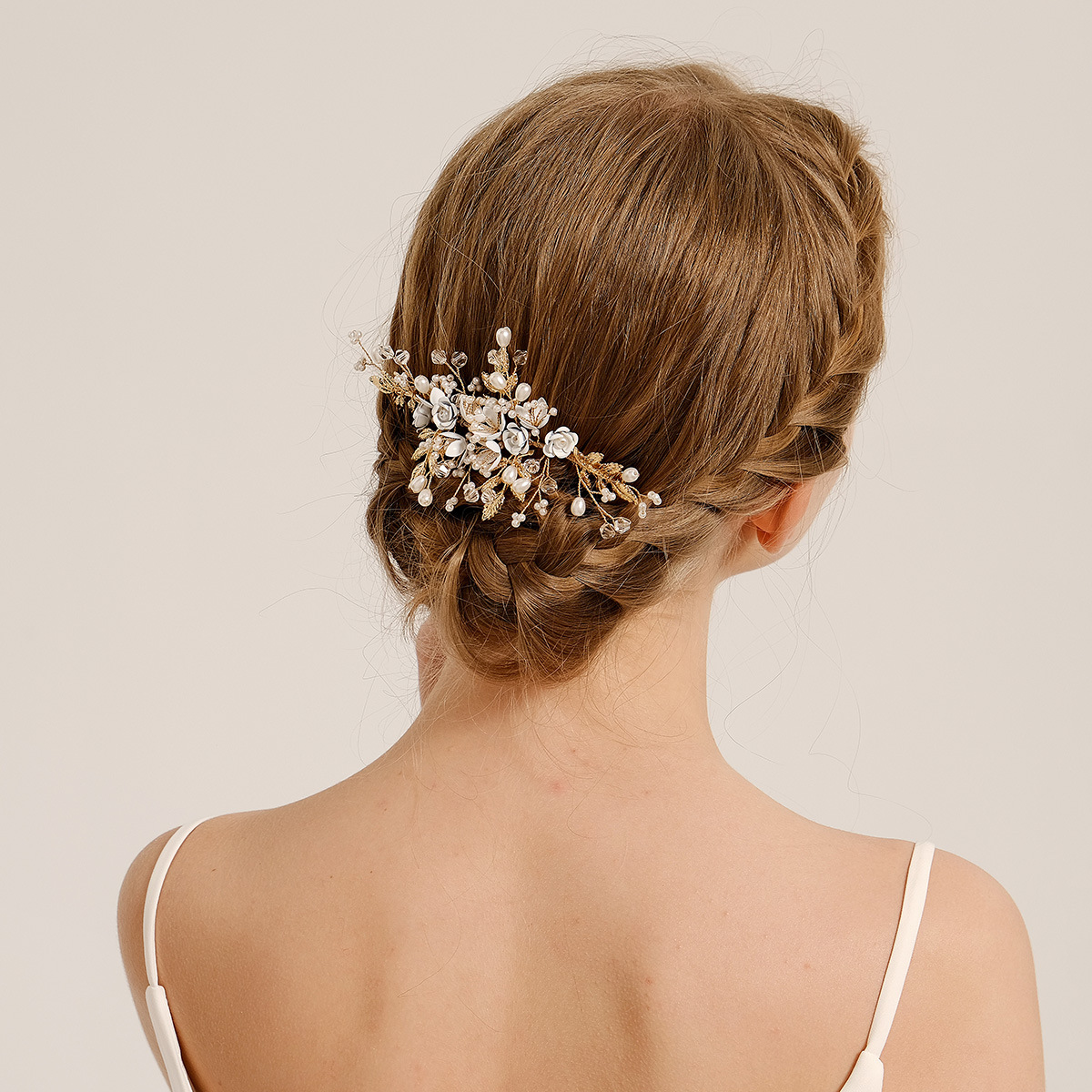 Bride accessories, European and American wedding combs, grand flower pairs, wedding updo hairstyle, hair accessories, retro handcrafted hair combs full figure